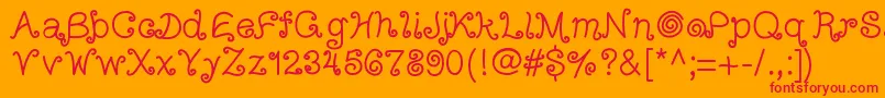 Arizonatumbleweed Font – Red Fonts on Orange Background