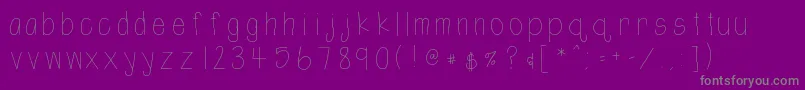 Htshortie Font – Gray Fonts on Purple Background