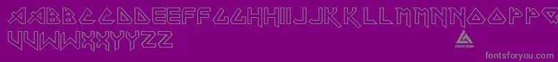 Maiden Font – Gray Fonts on Purple Background