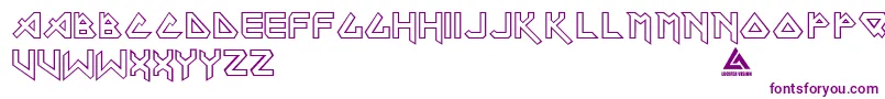 Maiden Font – Purple Fonts on White Background