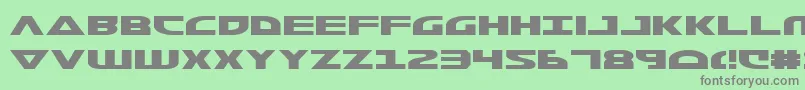 Morsenkv2 Font – Gray Fonts on Green Background