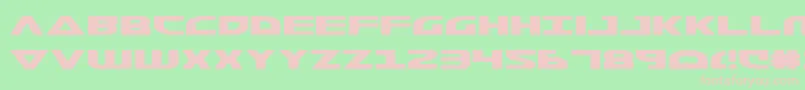 Morsenkv2 Font – Pink Fonts on Green Background