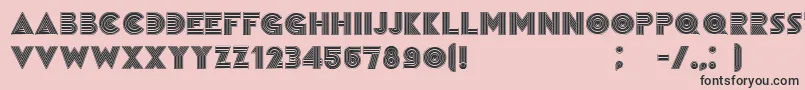 RemainedBlack Font – Black Fonts on Pink Background