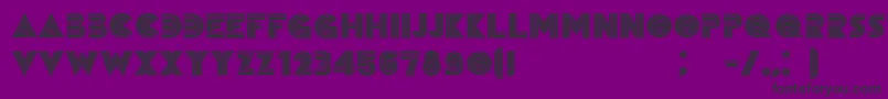 RemainedBlack Font – Black Fonts on Purple Background