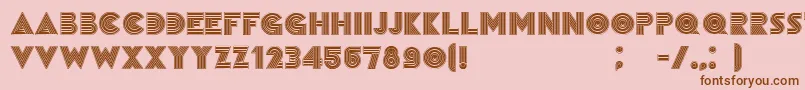 RemainedBlack Font – Brown Fonts on Pink Background