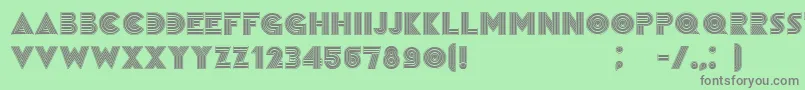 RemainedBlack Font – Gray Fonts on Green Background