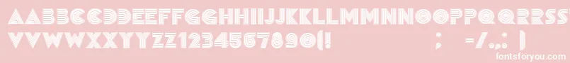 RemainedBlack Font – White Fonts on Pink Background