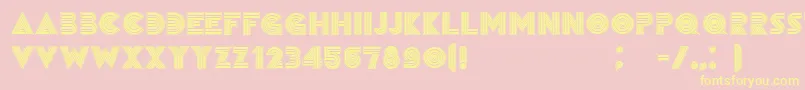 RemainedBlack Font – Yellow Fonts on Pink Background