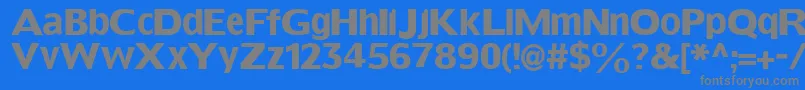 fuente Grotesqueboldtallx – Fuentes Grises Sobre Fondo Azul