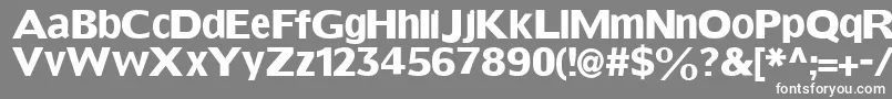 Grotesqueboldtallx-Schriftart – Weiße Schriften auf grauem Hintergrund