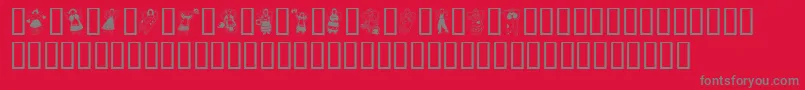 AngelsAroundTheWorld Font – Gray Fonts on Red Background
