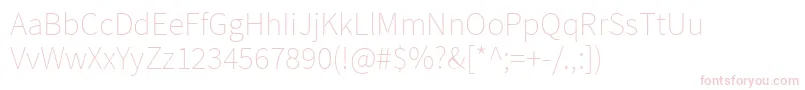 SourcesansproExtralight Font – Pink Fonts
