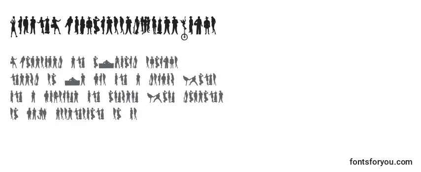 HumanSilhouettesFreeEight Font