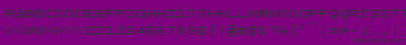 フォントBpdotsunicasebold – 紫の背景に黒い文字