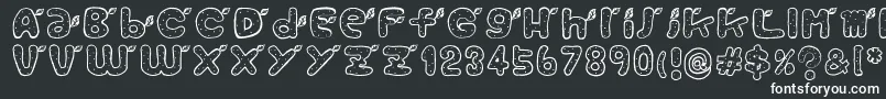 Reaf Font – White Fonts on Black Background