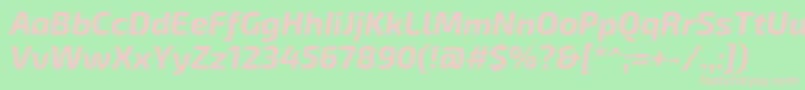 More about Exo2Bolditalic Font Exo2Bolditalic Font – Pink Fonts on Green Background