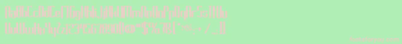 Longcoolgrandma Font – Pink Fonts on Green Background