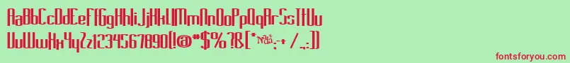 Longcoolgrandma Font – Red Fonts on Green Background