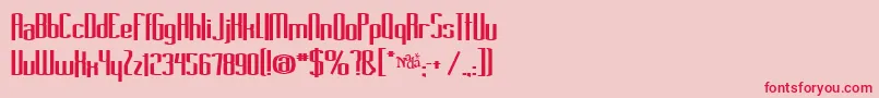Longcoolgrandma Font – Red Fonts on Pink Background