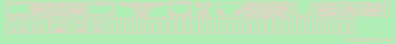 Artnh Font – Pink Fonts on Green Background