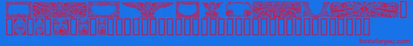Artnh Font – Red Fonts on Blue Background