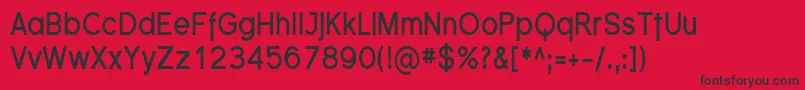 SfflorencesanscondBold Font – Black Fonts on Red Background