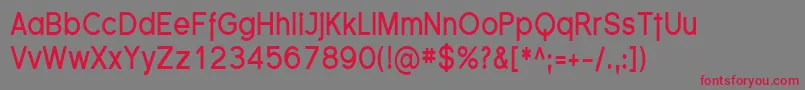 SfflorencesanscondBold Font – Red Fonts on Gray Background