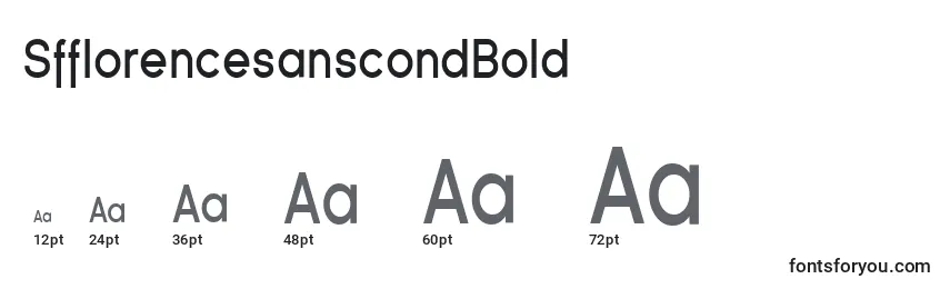 SfflorencesanscondBold Font Sizes