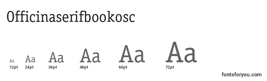 Размеры шрифта Officinaserifbookosc