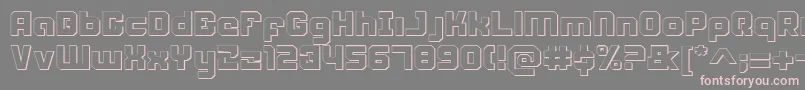 WeaponeerShadow Font – Pink Fonts on Gray Background