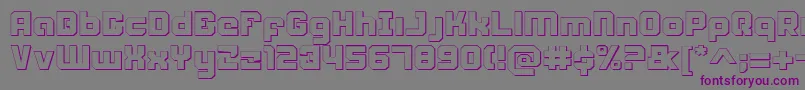 WeaponeerShadow Font – Purple Fonts on Gray Background