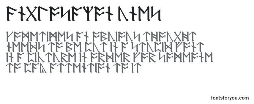 Schriftart AnglosaxonRunes
