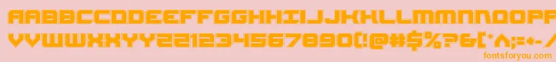 Gearheadacad Font – Orange Fonts on Pink Background