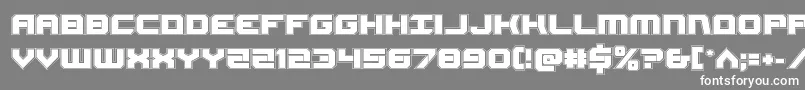 Gearheadacad Font – White Fonts on Gray Background
