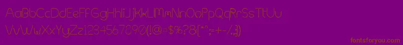 MetalSpagetti2000 Font – Brown Fonts on Purple Background