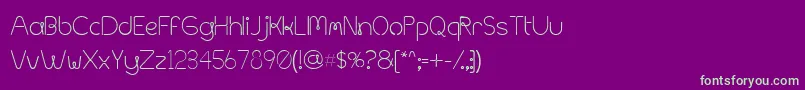 MetalSpagetti2000 Font – Green Fonts on Purple Background