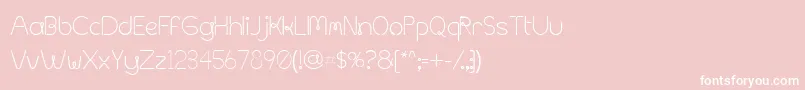 MetalSpagetti2000 Font – White Fonts on Pink Background