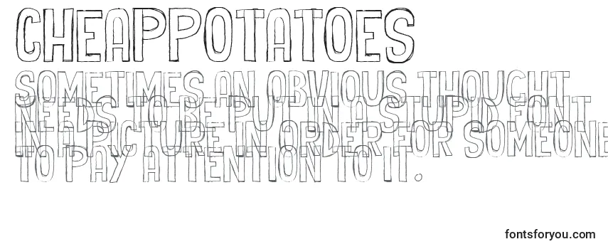 Review of the CheapPotatoes Font