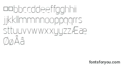 NorpethLight font – danish Fonts