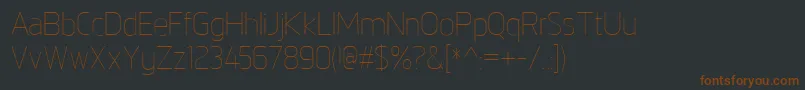 NorpethLight Font – Brown Fonts on Black Background