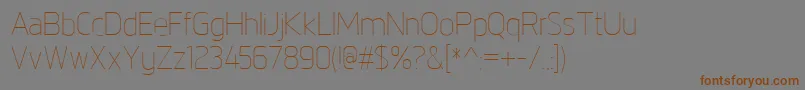 NorpethLight Font – Brown Fonts on Gray Background