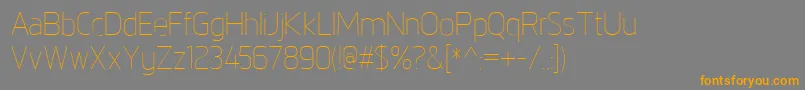 NorpethLight Font – Orange Fonts on Gray Background