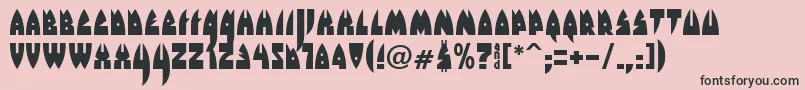 RakettaFromMars Font – Black Fonts on Pink Background