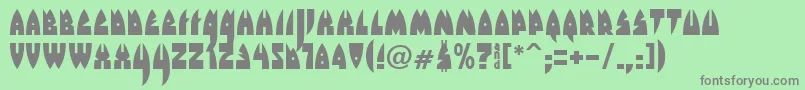 RakettaFromMars Font – Gray Fonts on Green Background