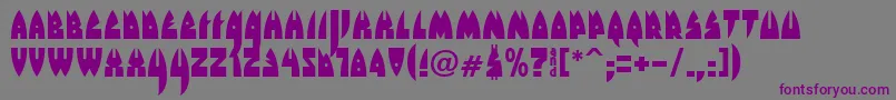 RakettaFromMars Font – Purple Fonts on Gray Background