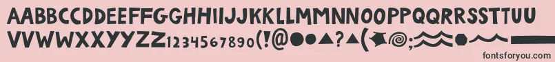 AutumnRats Font – Black Fonts on Pink Background