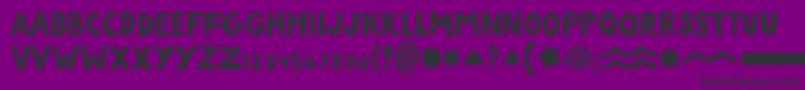 AutumnRats Font – Black Fonts on Purple Background