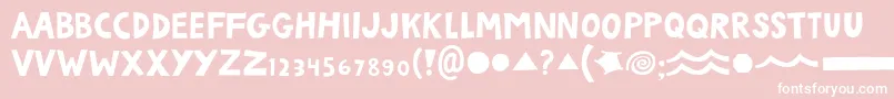 AutumnRats Font – White Fonts on Pink Background