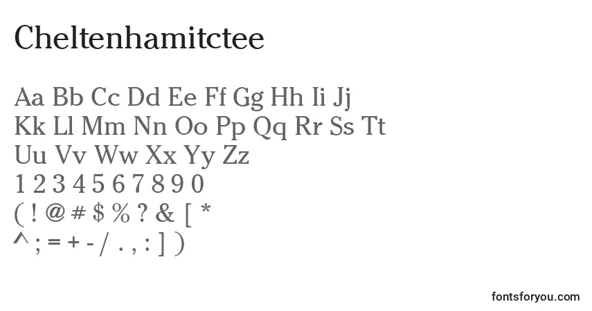 Cheltenhamitcteeフォント–アルファベット、数字、特殊文字