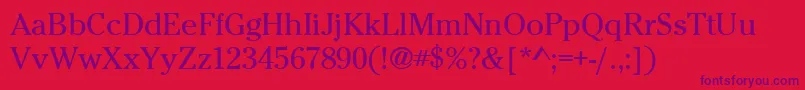 Cheltenhamitctee Font – Purple Fonts on Red Background